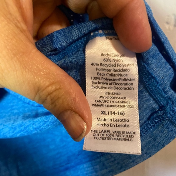 Athletic works blue pullover casual short sleeve tshirt Xl extra large 14 16 - Picture 6 of 6